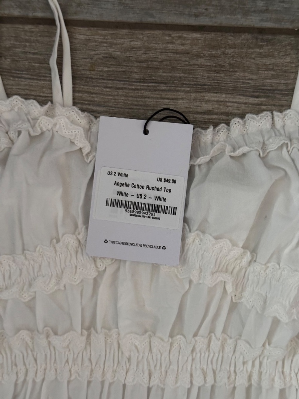 Princess Polly Angelie Cotton Ruched Top - Picture 2 of 4